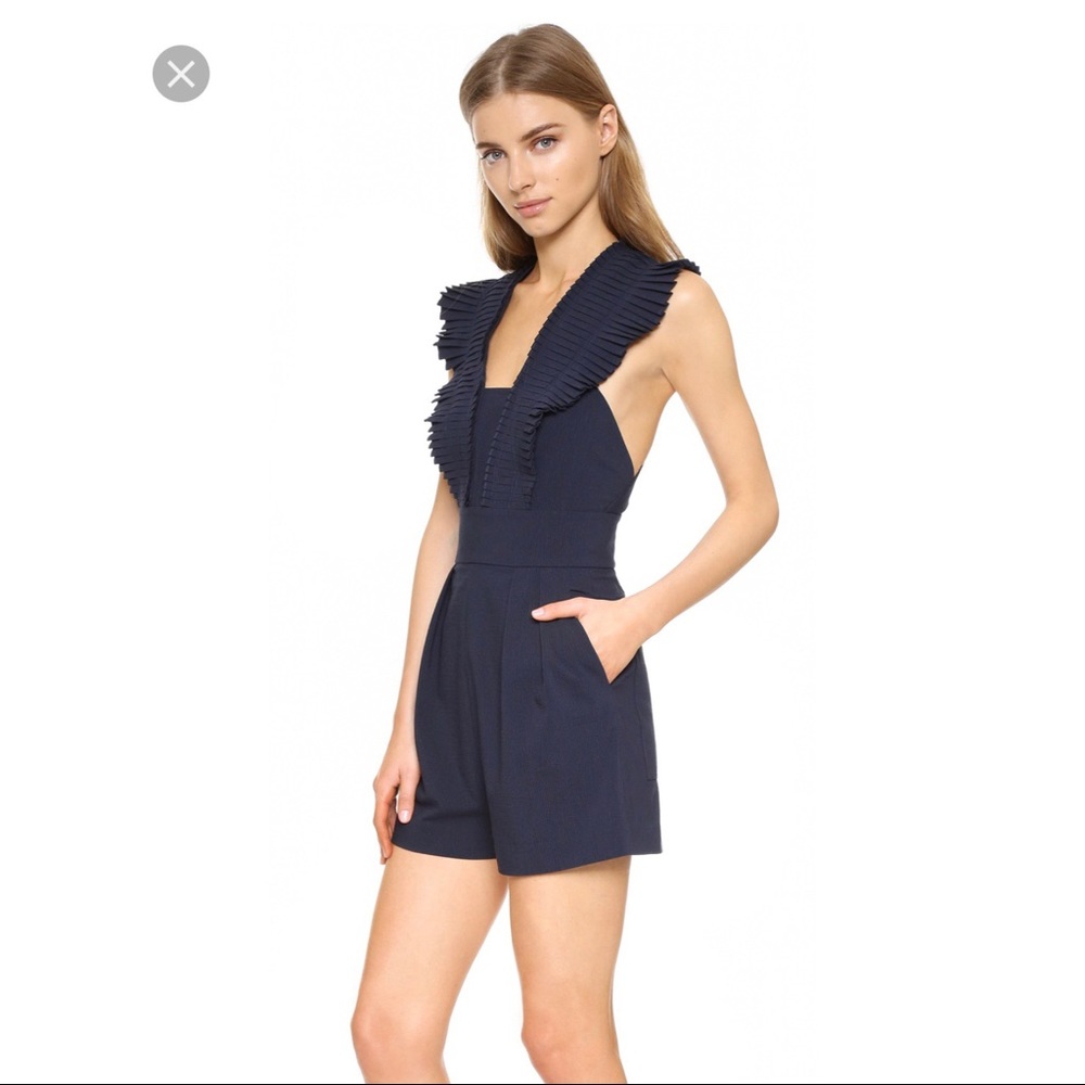Tibi pleated romper